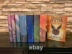 Harry Potter Complet 1-8 Hc Ensemble De Livres J. K. Rowling (all) 1ère Édition Américaine