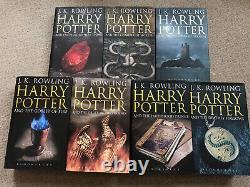 Harry Potter Complet Adult Hardback Book Set 1-7 1ère Édition 1ère Impressions