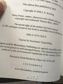 Harry Potter Complet Adult Hardback Book Set 1-7 1ère Édition 1ère Impressions