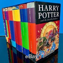 Harry Potter Complet Royaume-uni Bloomsbury Coffret Coffret Livre D'origine Slipcase