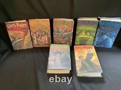 Harry Potter Complet Set By J. K. Rowling Couverture Rigide Nouveau 1 7 1ère Presse Américaine