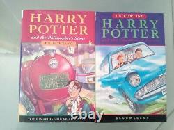 Harry Potter Complet Uk Bloomsbury 1ère Édition Hardback Book Set Of 7