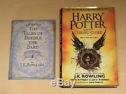 Harry Potter Complete 1-7 Livre À Couverture Rigide Set & Extras Jk Rowling Bundle Vgc