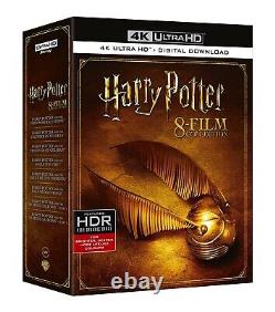 Harry Potter Complete 8 Films 4k Uhd & Blu-ray Movie Collection Box Set Neuf