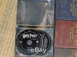 Harry Potter Complete 8 Steelbook 16 Collection Blu-ray Région Gratuit