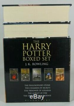 Harry Potter Complete Adult Book Collection Hb 1ère Édition / Impression -bloomsbury Royaume-uni