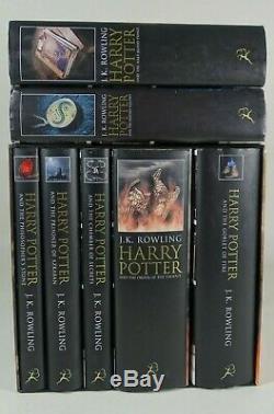 Harry Potter Complete Adult Book Collection Hb 1ère Édition / Impression -bloomsbury Royaume-uni