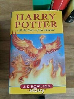 Harry Potter Complete Book Set Years Livre Relié 1-7 First Editions & Extras