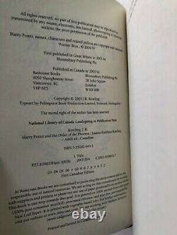 Harry Potter Complete Collection Edition Adulte Bloomsbury Couverture Rigide Ensemble Rare