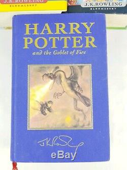 Harry Potter Complete First Editions Au Royaume-uni, Ensemble De Livres Sign Original Vgc (super Rare)