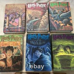 Harry Potter Complete Hardcover Set Books 1-7 Première Édition J. K. Rowling & Curse