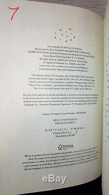 Harry Potter Complete Relié Book Set 1-7 Rowling 1st Edition 1st Printing Hc