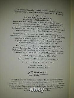 Harry Potter Complete Series (10 Livres) Jk Rowling 1st Ed/1st Print Us Couverture Rigide