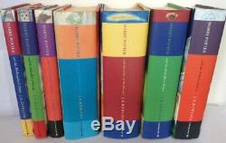 Harry Potter Complete Set 7 Complète Livres Hardback Bon État Vestes Poussière