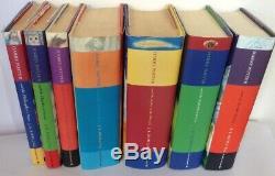 Harry Potter Complete Set 7 Complète Livres Hardback Bon État Vestes Poussière