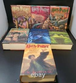 Harry Potter Complete Set Hardcouver 1-7 Hardback Toutes Les Premieres Éditions Jk Rowling