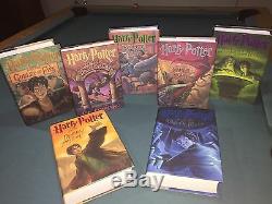 Harry Potter Complete Set Hc 1-7 + 1 Jkrowling 1er Amer Ed. Four 1er Imprimer
