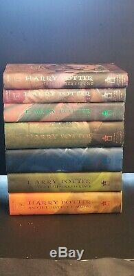 Harry Potter Complete Set Relié Livres 1-7 1ère Édition Américaine Lire Desc
