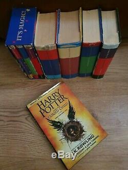 Harry Potter Complete Tous Cartonnés Book Set 1-7 Bloomsbury Tedsmart Jk Rowling