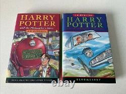Harry Potter Complete Uk Bloomsbury First Edition Ensemble Complet De 7 Livres Hardback