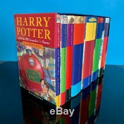 Harry Potter Complete Uk Bloomsbury Hardback Originale Du Livre Coffret Slipcase A