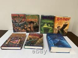 Harry Potter Couverture Rigide Complete Collection Boxed Set Books 1-7 In Chest/trunk