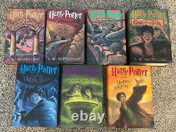 Harry Potter Couverture Rigide Ensemble Complet 1-7 1ère Édition Américaine J. K. Rowling