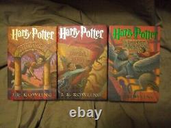 Harry Potter Couverture Rigide Ensemble De Livres Complets Première Édition Américaine/3 Premières Impressions