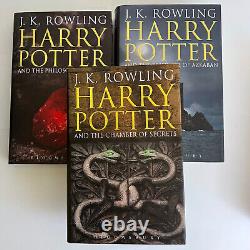 Harry Potter ÉDITION ADULTE ROYAUME-UNI BLOOMSBURY Ensemble de livres complet 1-7 par JK Rowling