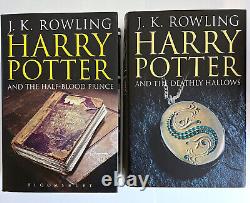 Harry Potter ÉDITION ADULTE ROYAUME-UNI BLOOMSBURY Ensemble de livres complet 1-7 par JK Rowling