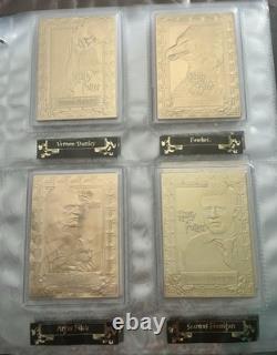 Harry Potter Édition Limitée Danbury Mint Cartes de Collection en Or 22 carats Ensemble Complet