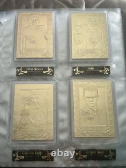 Harry Potter Édition Limitée Danbury Mint Cartes de Collection en Or 22 carats Ensemble Complet