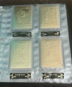 Harry Potter Édition Limitée Danbury Mint Cartes de Collection en Or 22 carats Ensemble Complet
