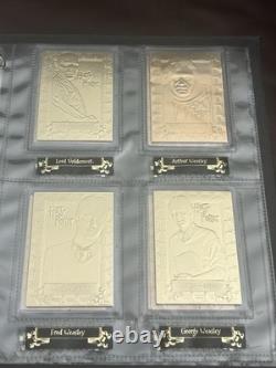 Harry Potter Édition Limitée Danbury Mint Cartes de Collection en Or 22 carats Ensemble Complet