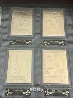 Harry Potter Édition Limitée Danbury Mint Cartes de Collection en Or 22 carats Ensemble Complet