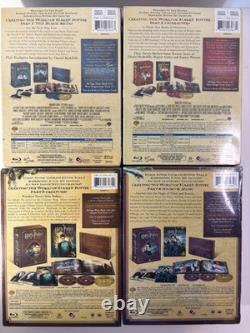 Harry Potter Édition Ultime Coffret Blu-ray Films Années 1-4 Complet RARE OOP NEUF