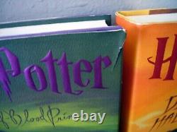 Harry Potter Ensemble Complet 1-7 HC Set JK Rowling Toutes les 1st American Edition DJ #3