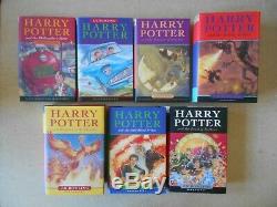 Harry Potter Ensemble Complet De 7 Bks 2 1er Eds Tous Cartonnés Bloomsbury