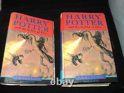 Harry Potter Ensemble Complet De 7 Hardback Bloomsbury 1er Édition Livres