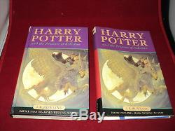 Harry Potter Ensemble Complet De 7 Hardback Bloomsbury Books Édition Avec Dust Cover