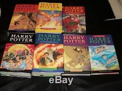 Harry Potter Ensemble Complet De 7 Livres Cartonnés Édition Bloomsbury New Old Stock