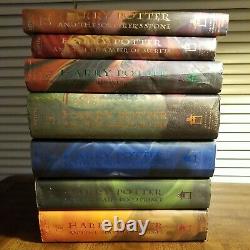 Harry Potter Ensemble Complet De 7 Livres Plusieurs Premières Éditions