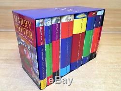 Harry Potter Ensemble Complet De Boîtes À Livres Cartonnées Originales Au Royaume-uni, Bloomsbury, Royaume-uni