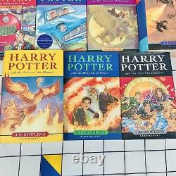 Harry Potter Ensemble Complet De Livres 1-7 Tous Hardback 1ère Édition Bloomsbury Rowling