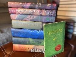 Harry Potter Ensemble Complet De Livres De Couverture Rigide 1 7 + Quidditch À Travers Les Âges