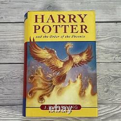 Harry Potter Ensemble Complet De Livres De La 1ère Édition Hardback Bloomsbury Par Jk Rowling