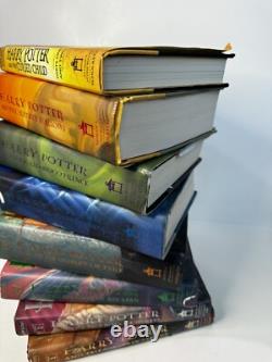 Harry Potter Ensemble Complet HC Livres 1-7 + L'Enfant Maudit, 1ère Édition Américaine. J. K. Rowling