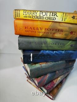 Harry Potter Ensemble Complet HC Livres 1-7 + L'Enfant Maudit, 1ère Édition Américaine. J. K. Rowling