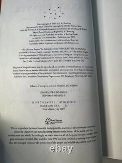 Harry Potter Ensemble Complet HC Livres 1-7 + L'Enfant Maudit, 1ère Édition Américaine. J. K. Rowling
