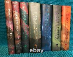 Harry Potter Ensemble Complet Livres 1 7j. K. Rowlinghardback/camisole De Poussière 1er Ed